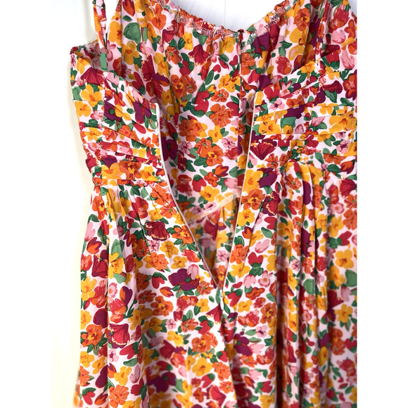 Princess Polly Dress Size 2 Multicolor Barrett Mini Floral Milkmaid Beachy New - Picture 5 of 14